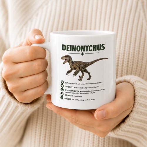 Tasse »Deinonychus Dinosaurier-Motiv«