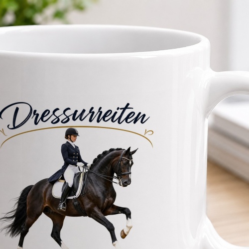 Tasse »Dressurreiten – Harmonie in jeder Bewegung«