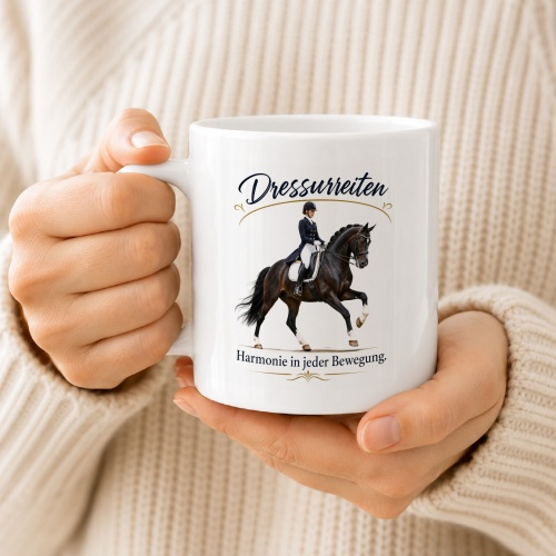 Tasse »Dressurreiten – Harmonie in jeder Bewegung«