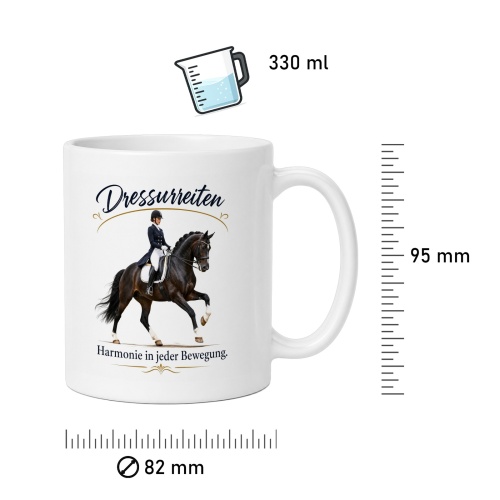 Tasse »Dressurreiten – Harmonie in jeder Bewegung«