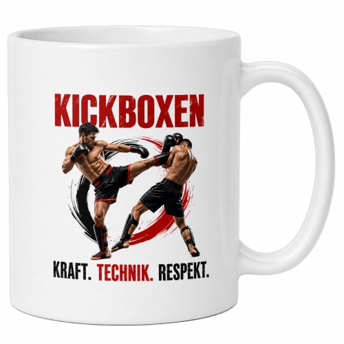 Tasse »Kickboxen – Kraft. Technik....