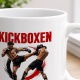 Tasse »Kickboxen – Kraft. Technik. Respekt.«
