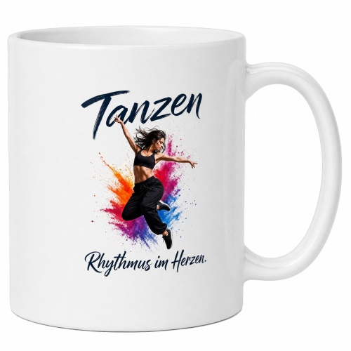 Tasse »Tanzen – Rhythmus im Herzen«