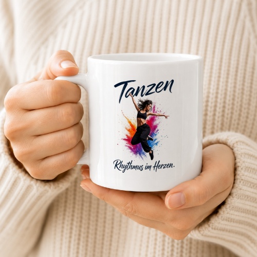 Tasse »Tanzen – Rhythmus im Herzen«