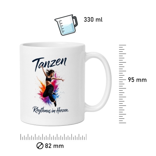 Tasse »Tanzen – Rhythmus im Herzen«