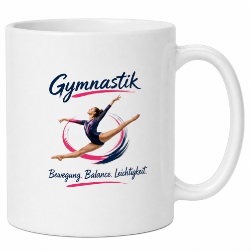 Tasse »Gymnastik. Bewegung. Balance....