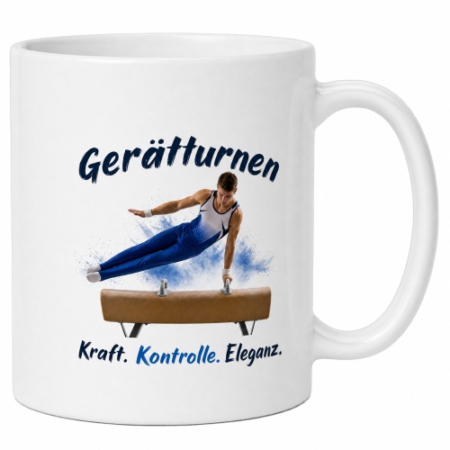 Tasse »Gerätturnen – Kraft. Kontrolle....