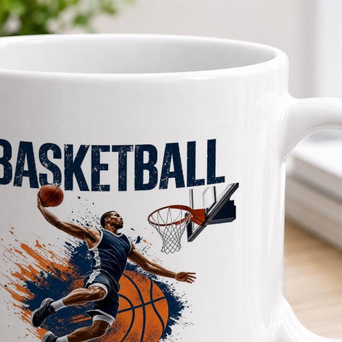 Tasse »Basketball - Sprungkraft. Präzision. Teamgeist.«