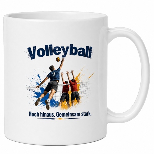 Tasse »Volleyball – Hoch hinaus. Gemeinsam...