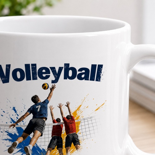 Tasse »Volleyball – Hoch hinaus. Gemeinsam stark.«