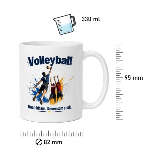 Tasse »Volleyball – Hoch hinaus. Gemeinsam stark.«