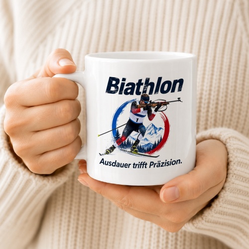 Tasse »Biathlon – Ausdauer trifft Präzision«