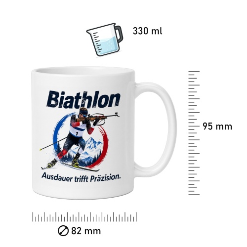 Tasse »Biathlon – Ausdauer trifft Präzision«
