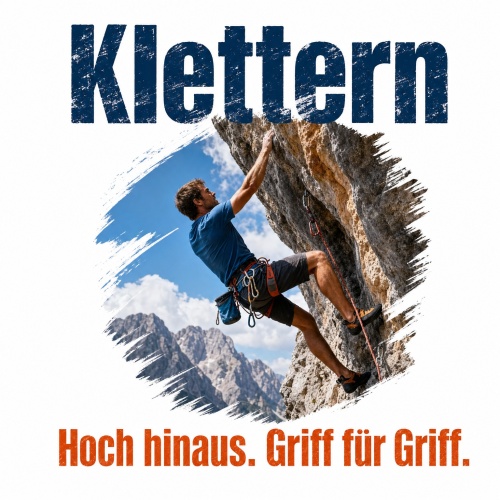Tasse »Klettern – Hoch hinaus. Griff für...