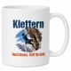 Tasse »Klettern – Hoch hinaus. Griff für Griff.«