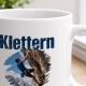 Tasse »Klettern – Hoch hinaus. Griff für Griff.«