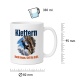 Tasse »Klettern – Hoch hinaus. Griff für Griff.«