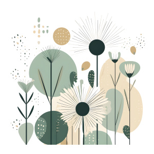 Tasse "Modern Botanical - Olive"