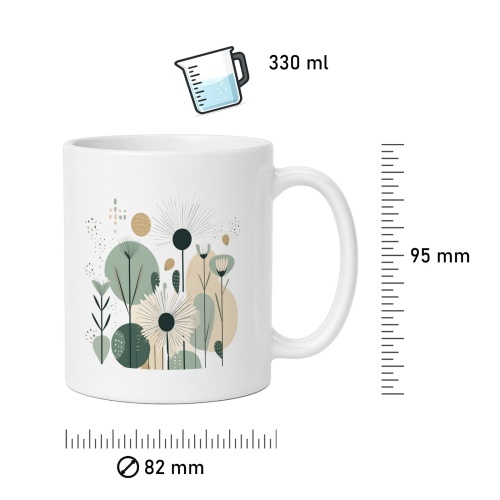 Tasse »Modern Botanical - Olive«