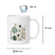 Tasse »Modern Botanical - Olive«