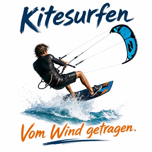 Tasse »Kitesurfen – Vom Wind getragen«