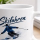 Tasse »Skifahren – Schnee. Tempo. Freiheit.«