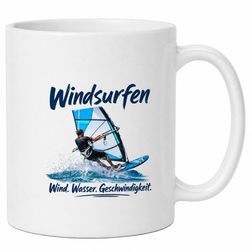 Tasse »Windsurfen – Wind. Wasser....