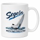 Tasse »Segeln – Wind im Segel. Freiheit im Kopf.«