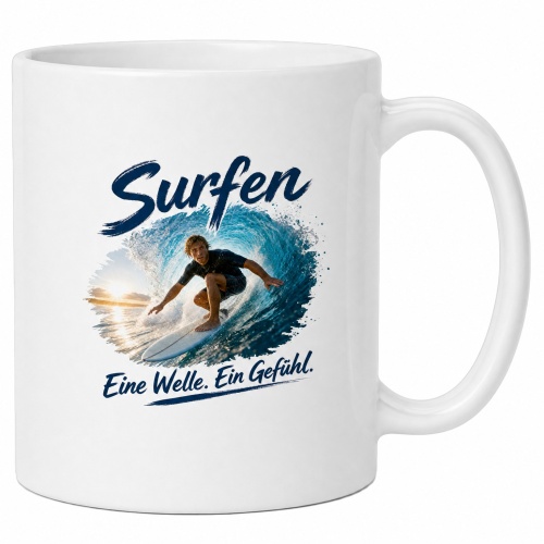 Tasse »Surfen – Eine Welle. Ein...