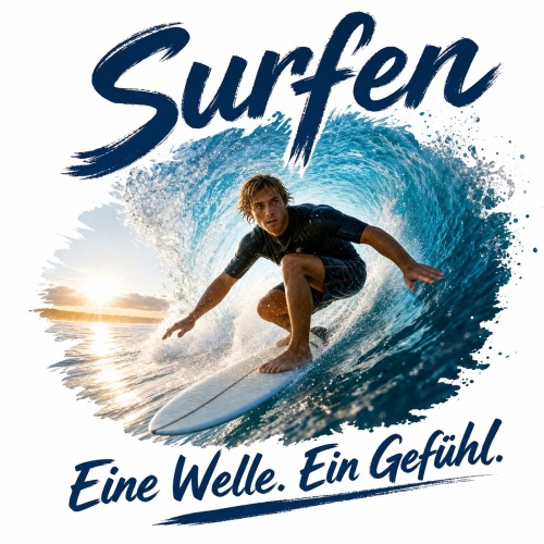 Tasse »Surfen – Eine Welle. Ein...