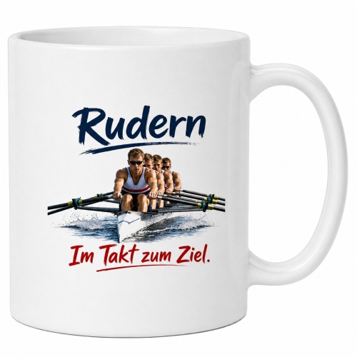Tasse »Rudern – Im Takt zum Ziel«