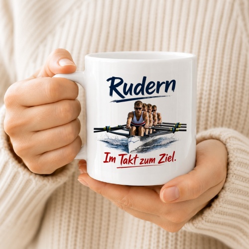 Tasse »Rudern – Im Takt zum Ziel«