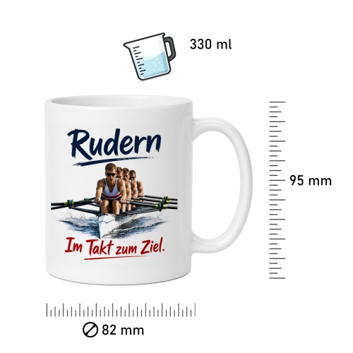 Tasse »Rudern – Im Takt zum Ziel«