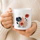 Tasse »Terracotta Red Floral«