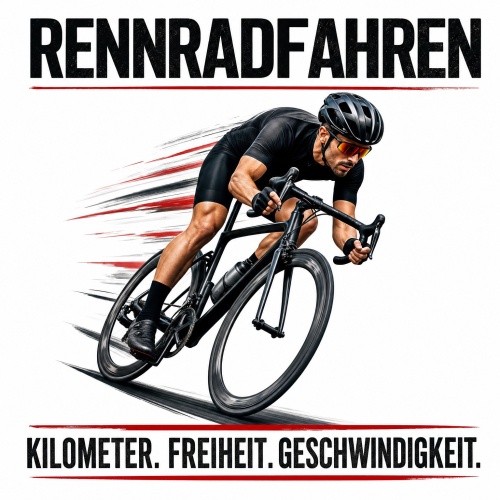 Tasse »Rennradfahren – Kilometer. Freiheit....