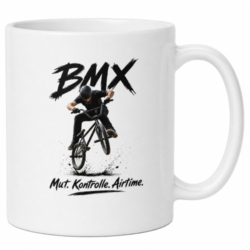 Tasse »BMX – Mut. Kontrolle. Airtime.«