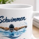 Tasse »Schwimmen – Kraft. Rhythmus. Ausdauer.«