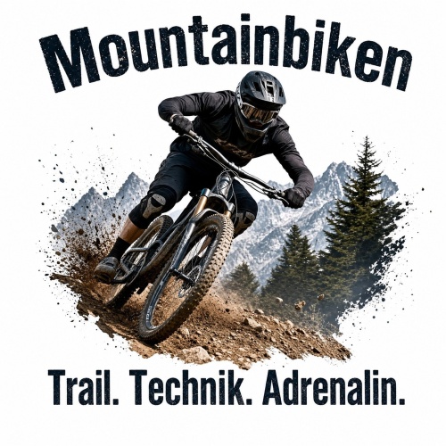 Tasse »Mountainbiken. Trail. Technik....