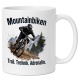 Tasse »Mountainbiken. Trail. Technik. Adrenalin.«