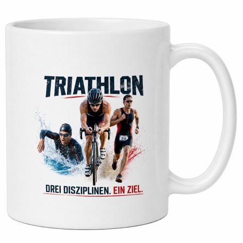 Tasse »Triathlon – Drei Disziplinen. Ein...