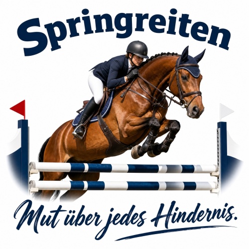 Tasse »Springreiten – Mut über jedes...
