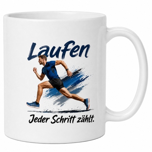 Tasse »Laufen – Jeder Schritt zählt.«