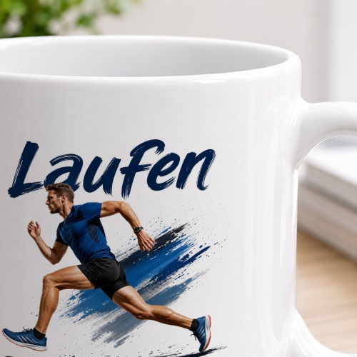 Tasse »Laufen – Jeder Schritt zählt.«