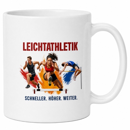 Tasse »Leichtathletik – Schneller....