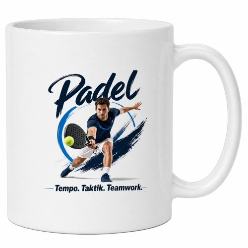Tasse »Padel – Tempo. Taktik. Teamwork.«