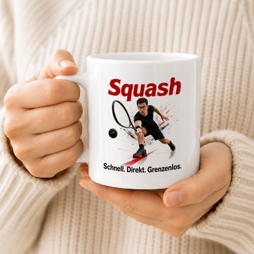 Tasse »Squash – Schnell. Direkt. Grenzenlos.«