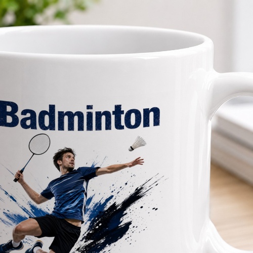 Tasse »Badminton – Leicht im Flug. Stark im Spiel.«