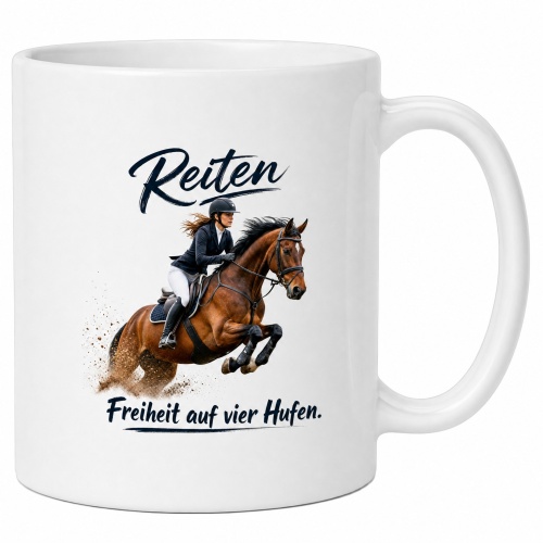 Tasse »Reiten – Freiheit auf vier Hufen«