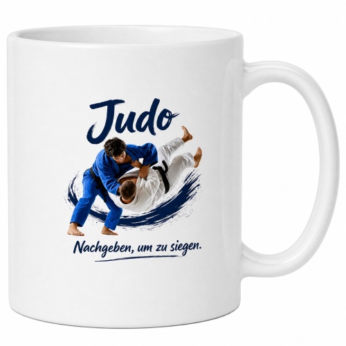 Tasse »Judo – Nachgeben, um zu siegen.«