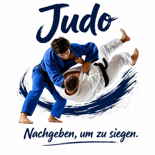 Tasse »Judo – Nachgeben, um zu siegen.«